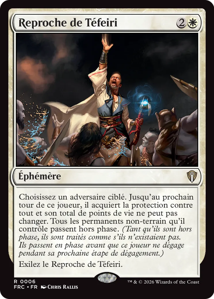 Reproche de Téfeiri — Reality Fracture Commander — Magic: The Gathering