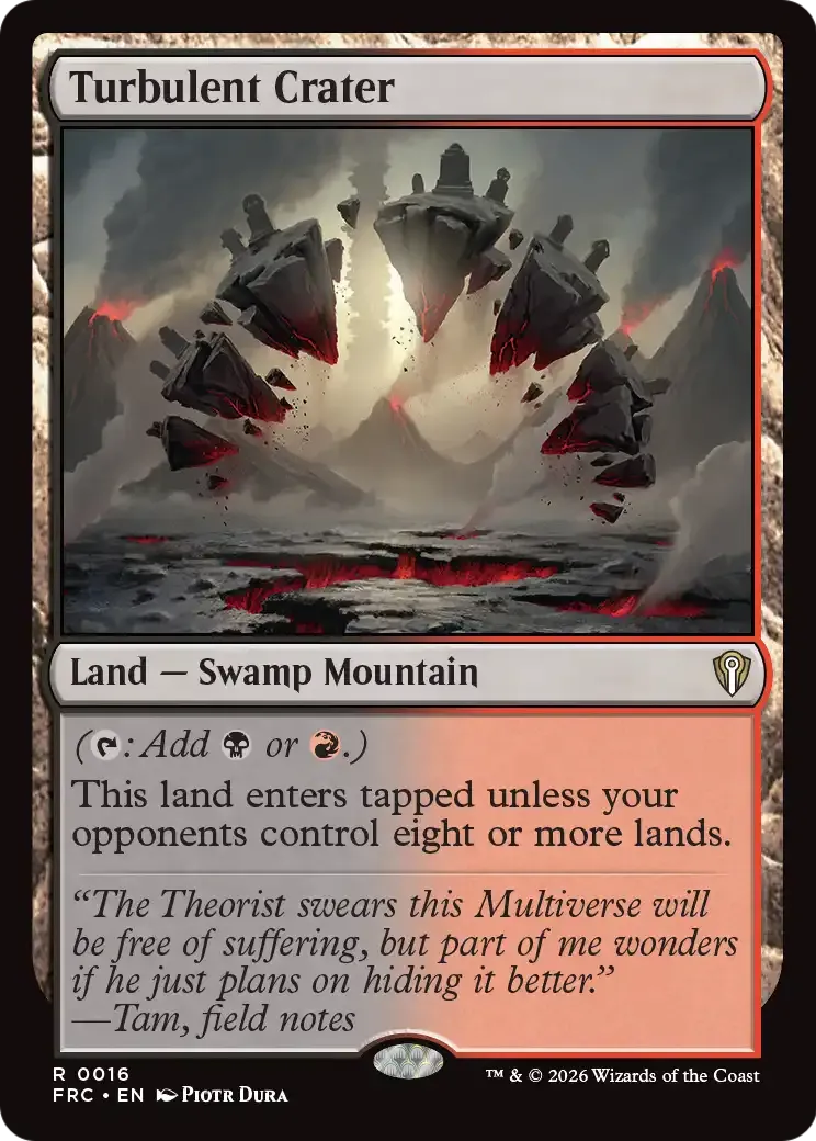 Turbulent Crater from Reality Fracture Commander - Magic: The Gathering