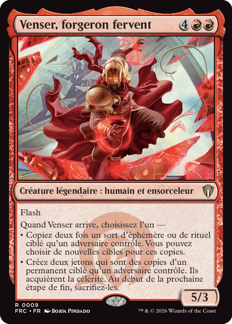 Venser, forgeron fervent — Reality Fracture Commander — Magic: The Gathering