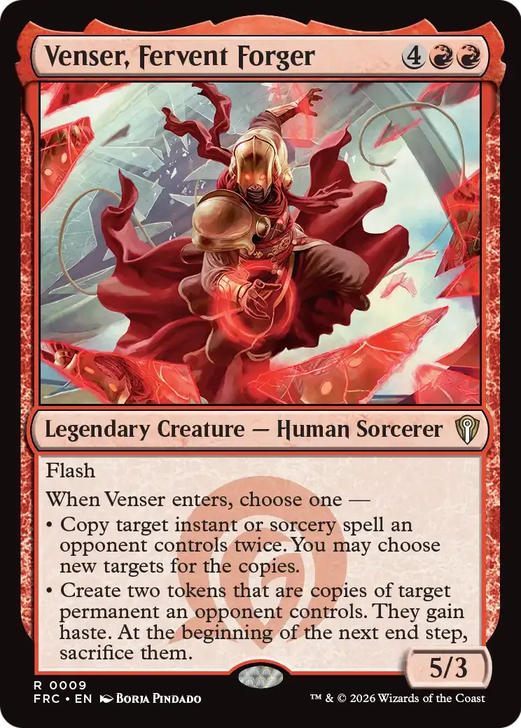 Venser, Fervent Forger — Reality Fracture Commander — Magic: The Gathering
