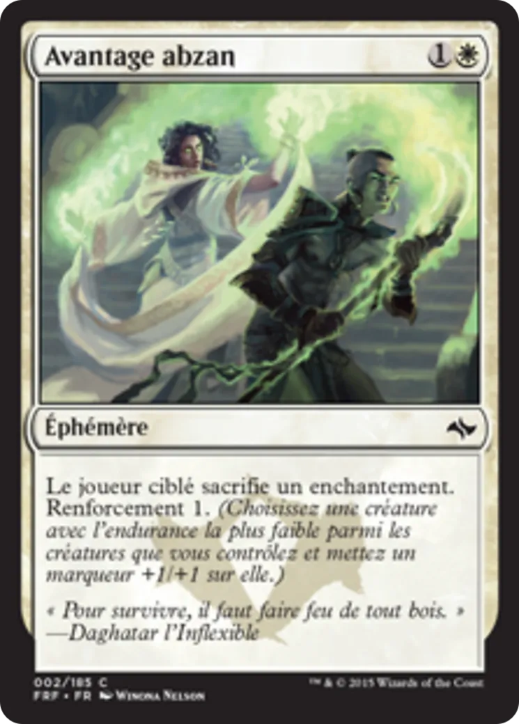 Avantage abzan — Fate Reforged — Magic: The Gathering