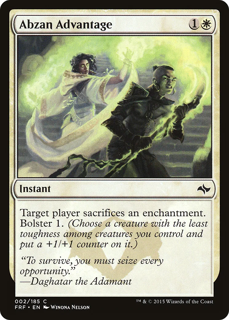 Avantage abzan — Fate Reforged — Magic: The Gathering