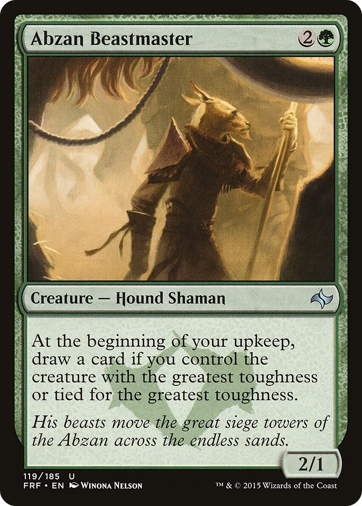 Abzan Beastmaster — Fate Reforged — Magic: The Gathering