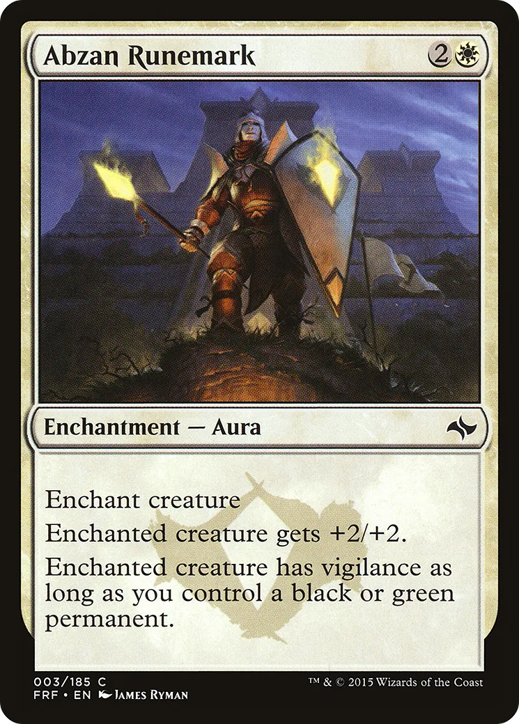 Abzan Runemark — Fate Reforged — Magic: The Gathering