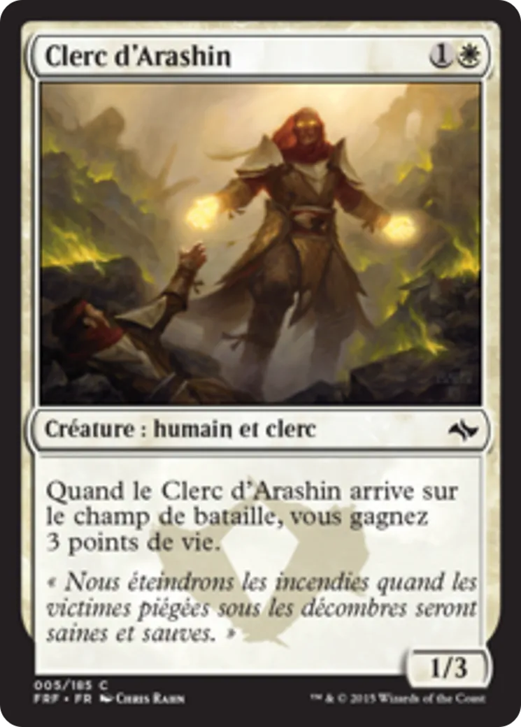 Clerc d'Arashin — Fate Reforged — Magic: The Gathering