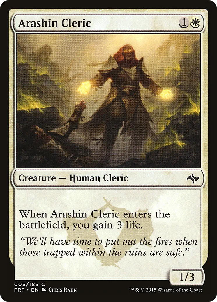 Clerc d'Arashin — Fate Reforged — Magic: The Gathering