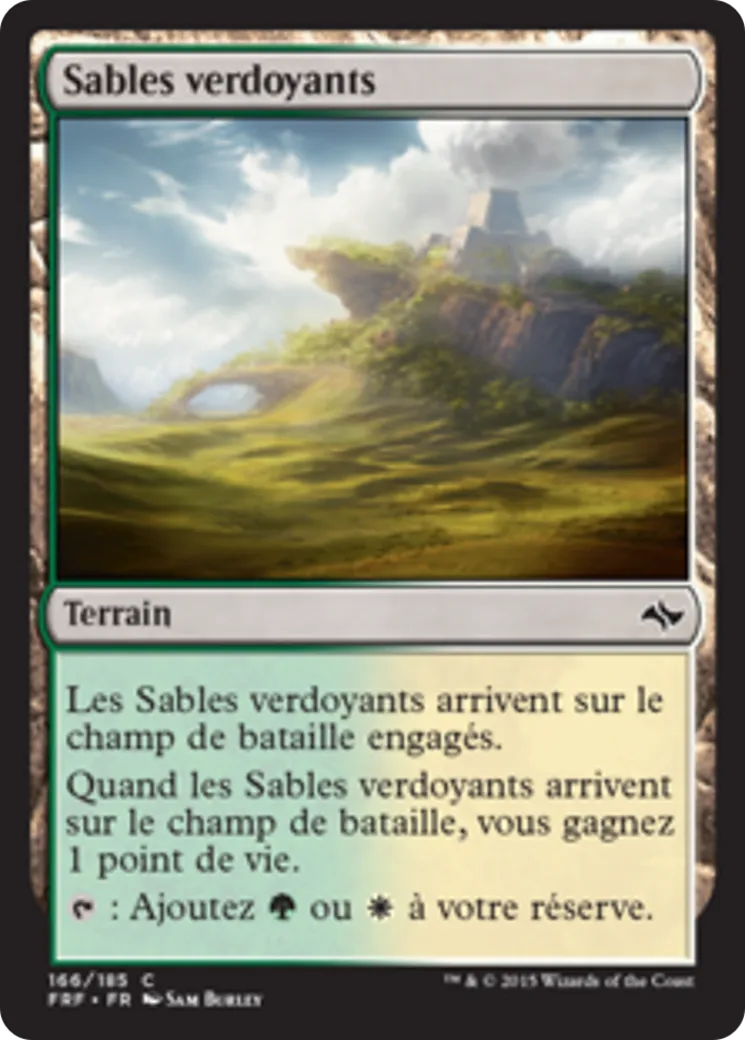Sables verdoyants — Fate Reforged — Magic: The Gathering