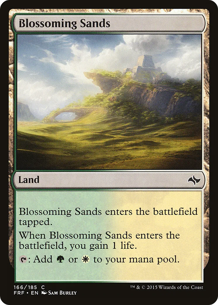 Blossoming Sands — Fate Reforged — Magic: The Gathering