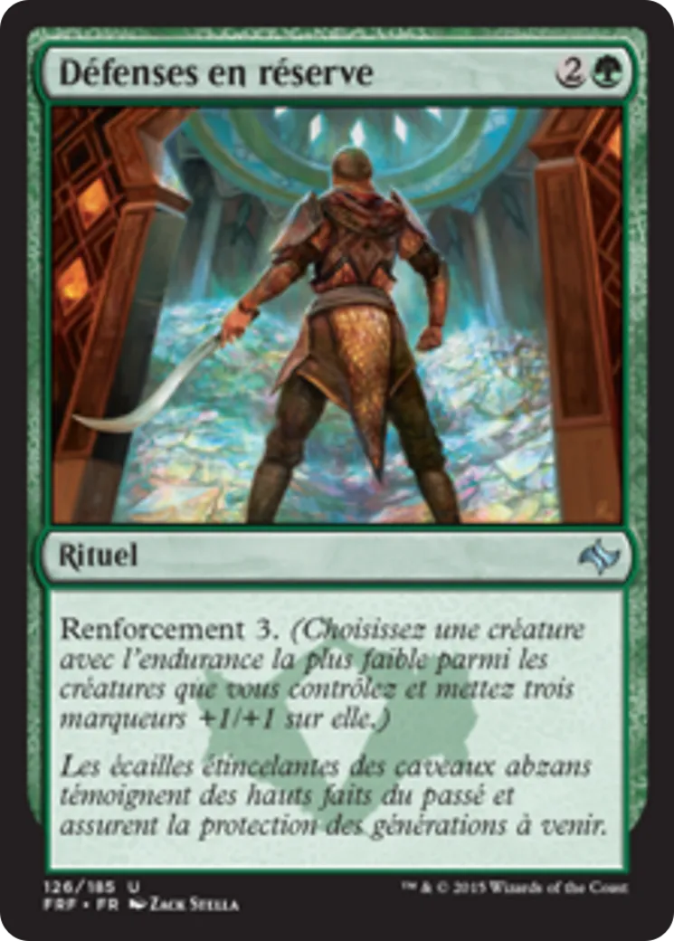 Défenses en réserve — Fate Reforged — Magic: The Gathering