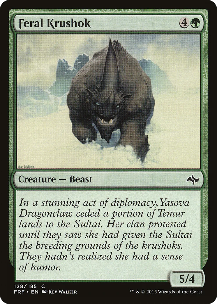 Feral Krushok — Fate Reforged — Magic: The Gathering