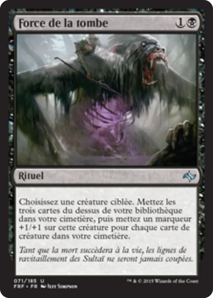Force de la tombe — Fate Reforged — Magic: The Gathering