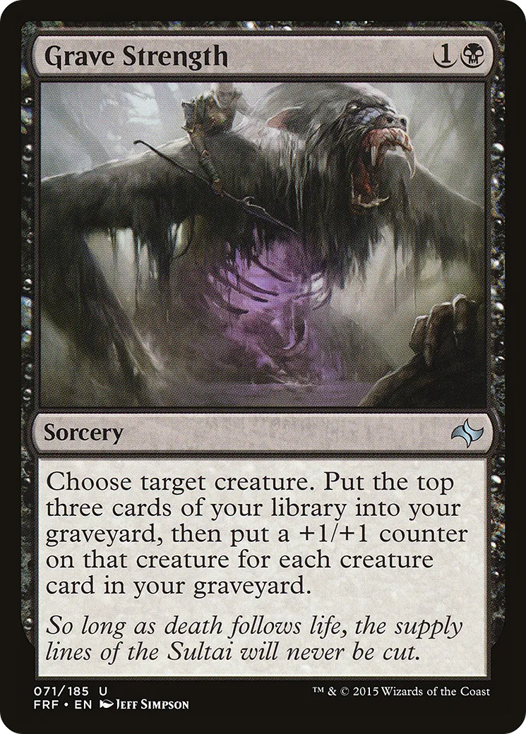 Force de la tombe — Fate Reforged — Magic: The Gathering