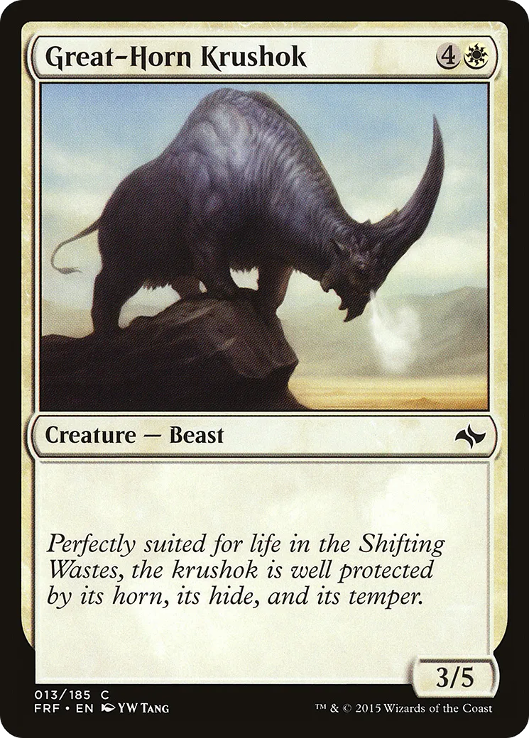 Great-Horn Krushok — Fate Reforged — Magic: The Gathering