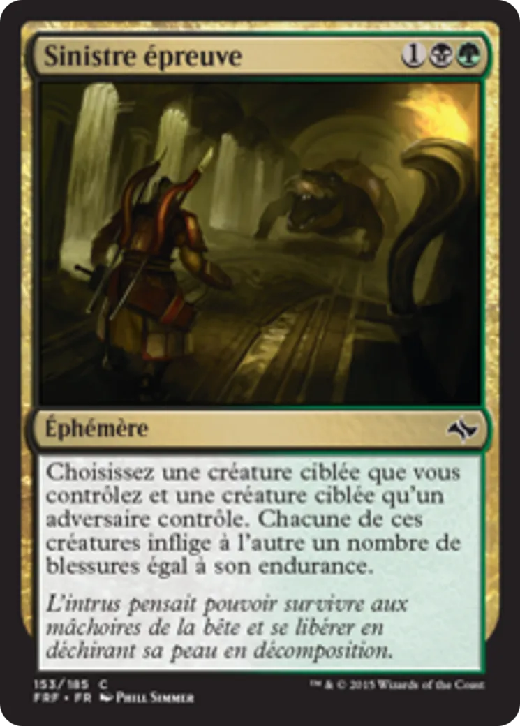 Sinistre épreuve — Fate Reforged — Magic: The Gathering