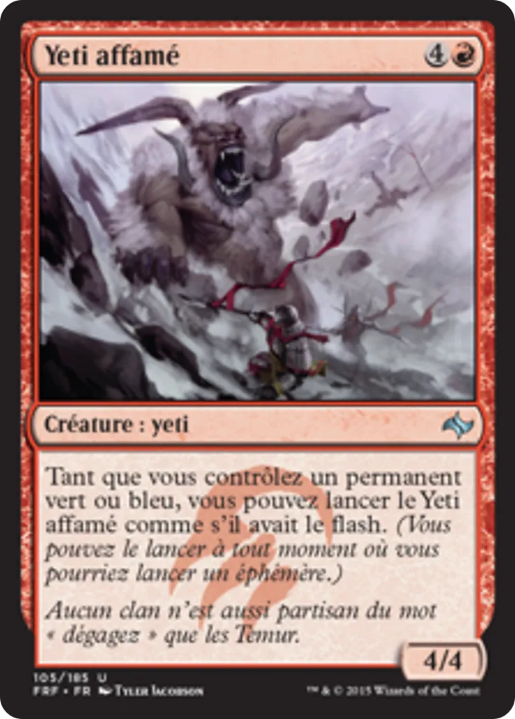 Yeti affamé — Fate Reforged — Magic: The Gathering