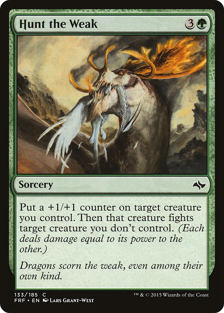 Hunt the Weak from Fate Reforged - Magic: The Gathering