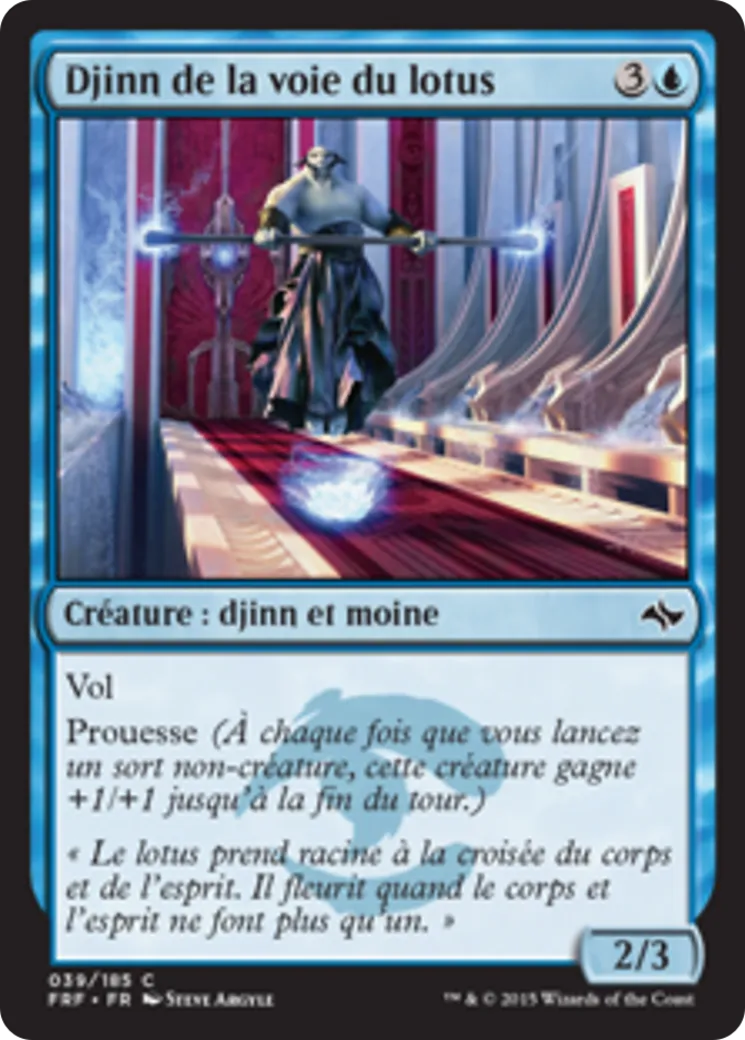 Djinn de la voie du lotus — Fate Reforged — Magic: The Gathering