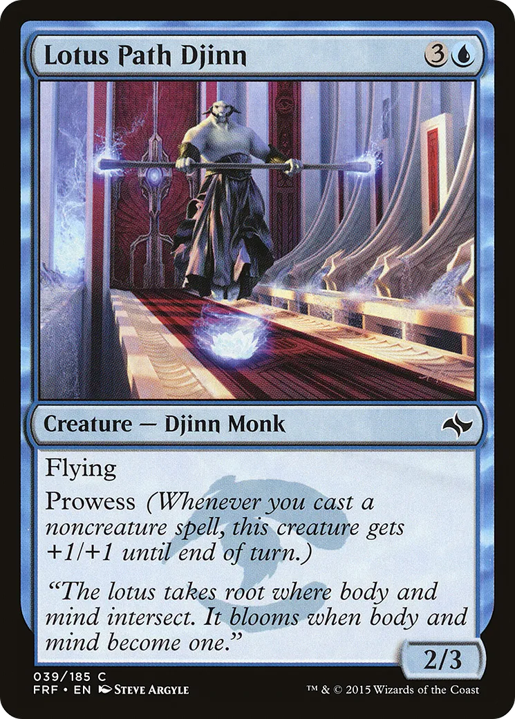 Lotus Path Djinn — Fate Reforged — Magic: The Gathering