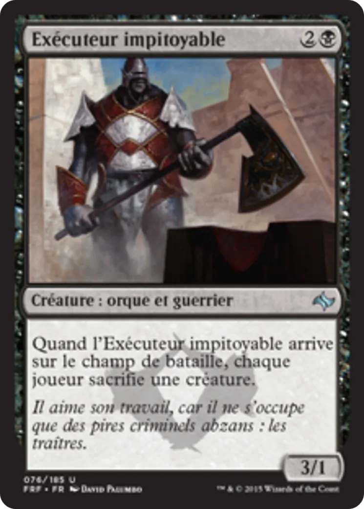 Exécuteur impitoyable — Fate Reforged — Magic: The Gathering