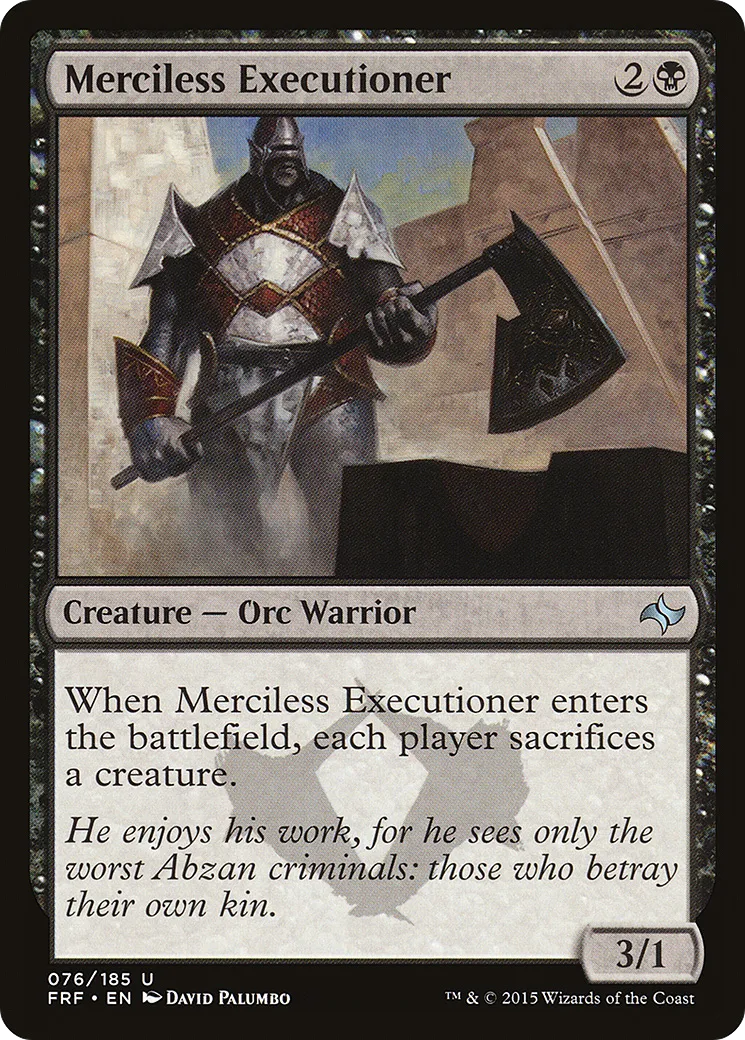 Merciless Executioner — Fate Reforged — Magic: The Gathering