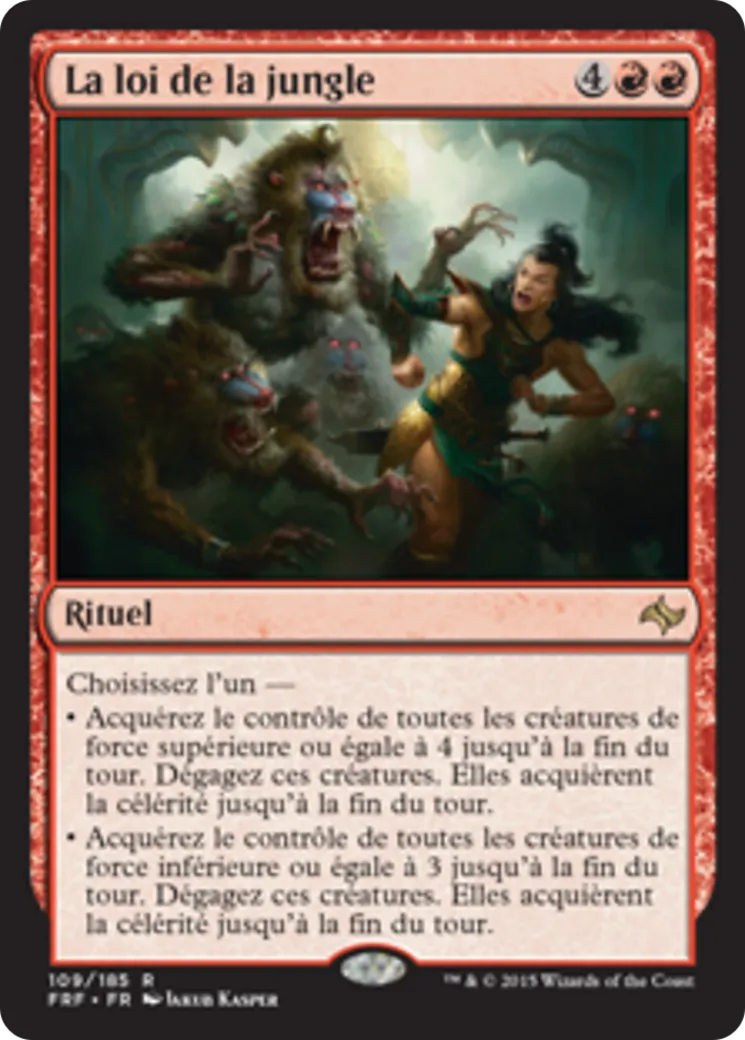 La loi de la jungle — Fate Reforged — Magic: The Gathering