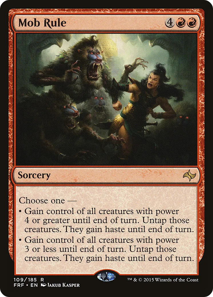 Mob Rule — Fate Reforged — Magic: The Gathering