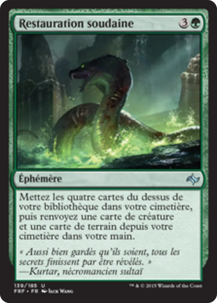 Restauration soudaine — Fate Reforged — Magic: The Gathering