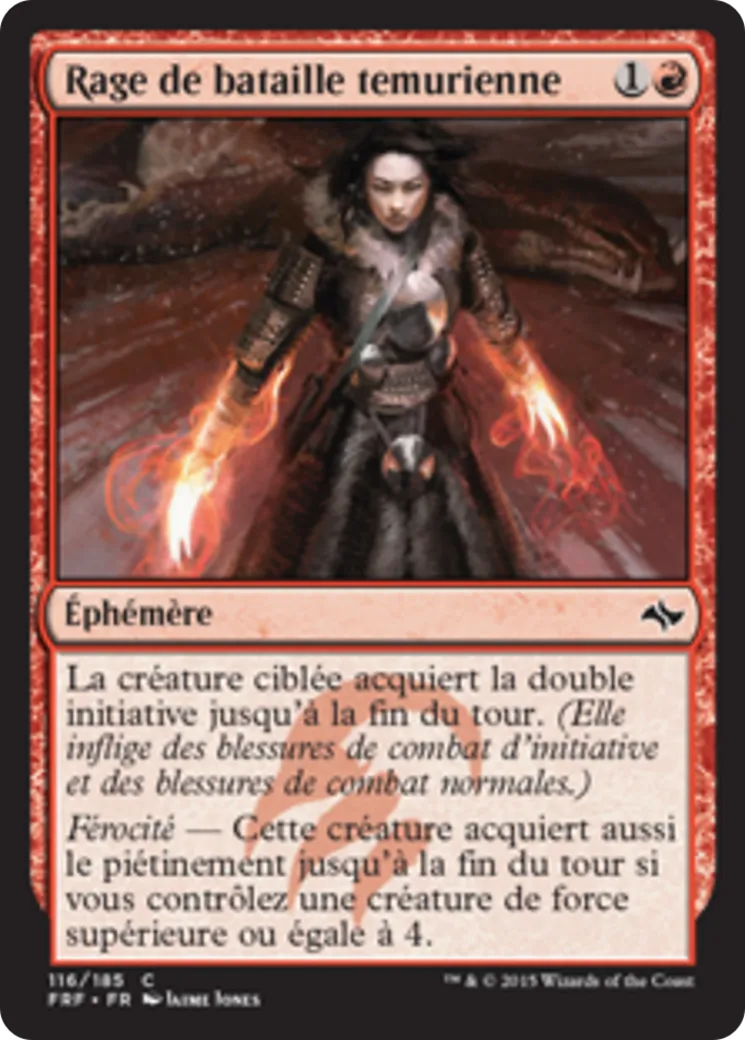 Rage de bataille temurienne — Fate Reforged — Magic: The Gathering