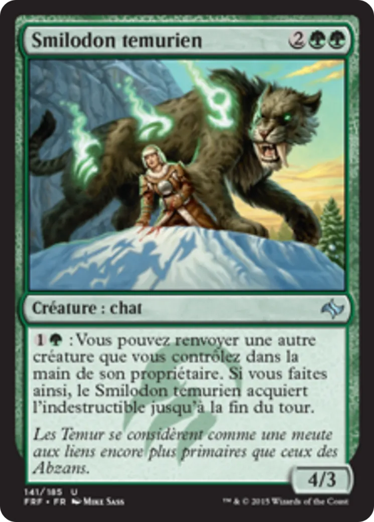 Smilodon temurien — Fate Reforged — Magic: The Gathering