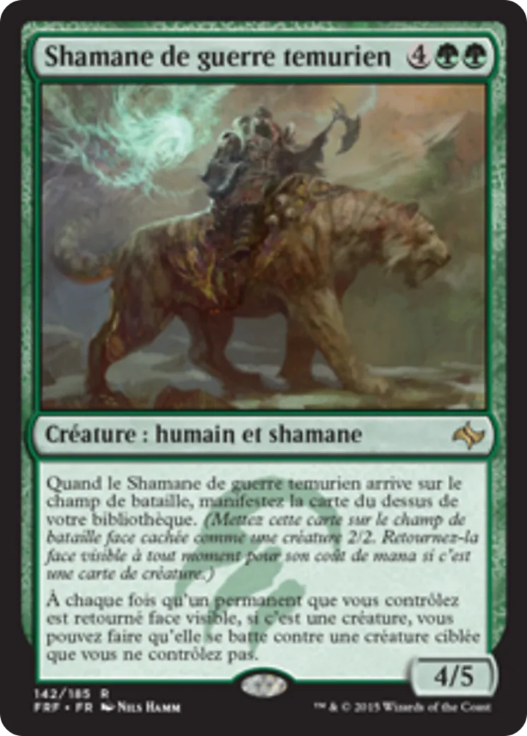 Shamane de guerre temurien from Fate Reforged - Magic: The Gathering
