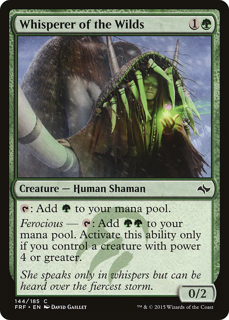 Chuchoteuse des terres sauvages — Fate Reforged — Magic: The Gathering