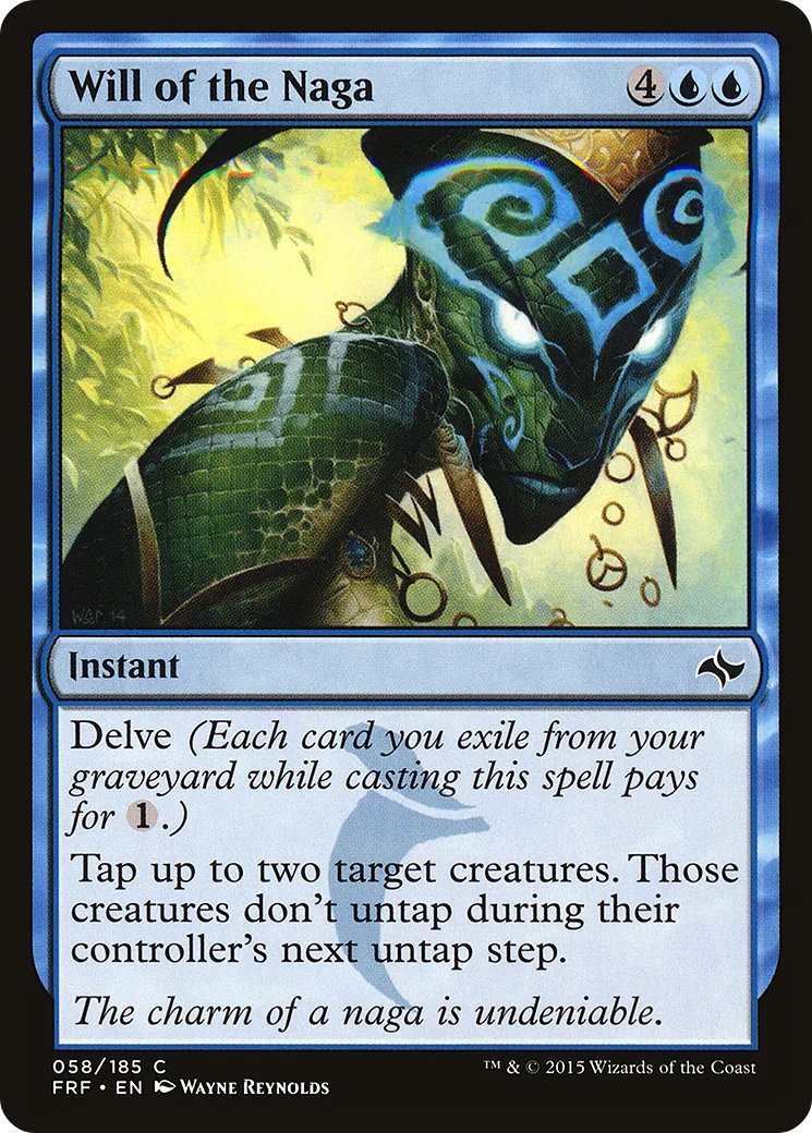 Will of the Naga from Fate Reforged - Magic: The Gathering