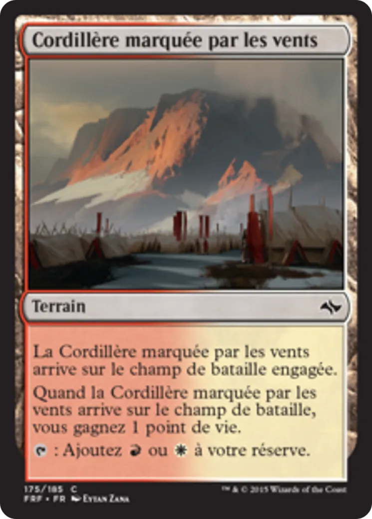 Cordillère marquée par les vents from Fate Reforged - Magic: The Gathering