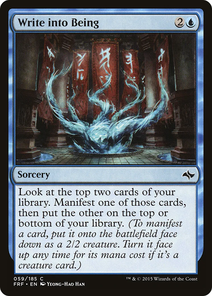 Write into Being — Fate Reforged — Magic: The Gathering