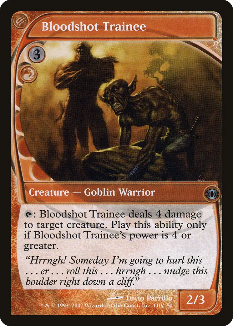 Bloodshot Trainee — Future Sight — Magic: The Gathering