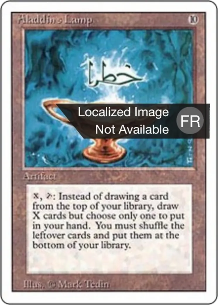Aladdin's Lamp — Foreign White Border — Magic: The Gathering