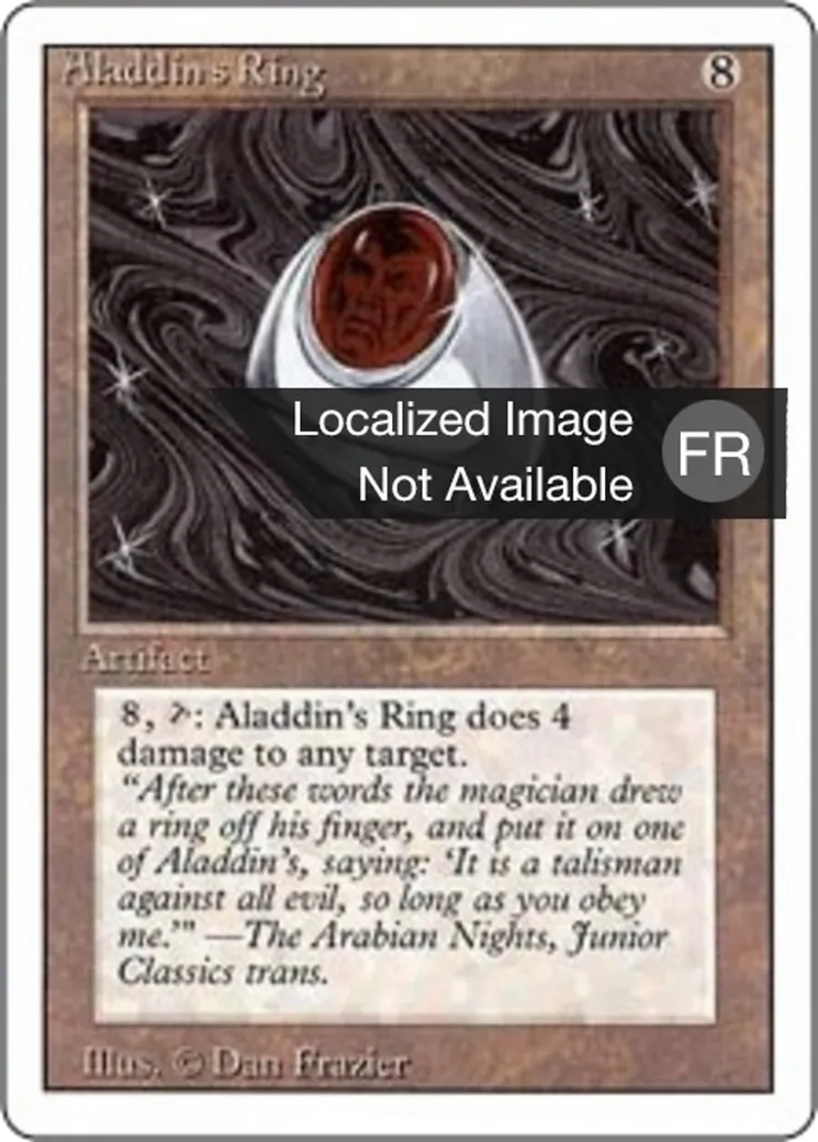 Anneau d'Aladdin — Foreign White Border — Magic: The Gathering