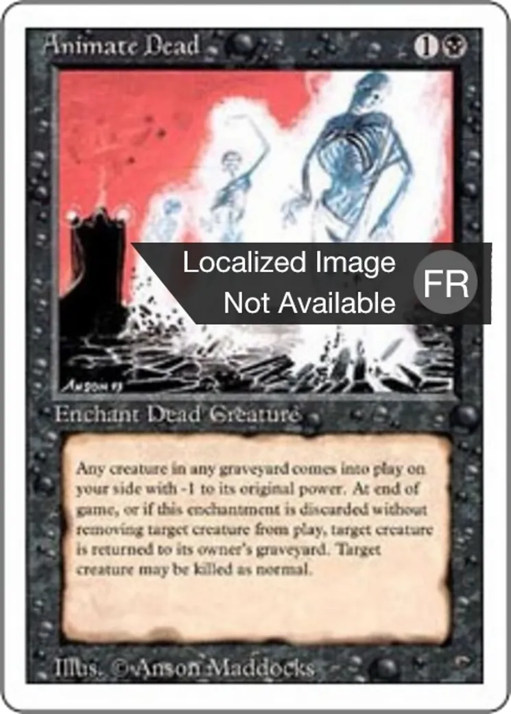 Animation des morts — Foreign White Border — Magic: The Gathering