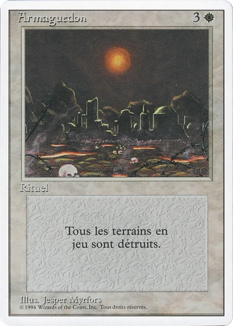 Armageddon — Foreign White Border — Magic: The Gathering