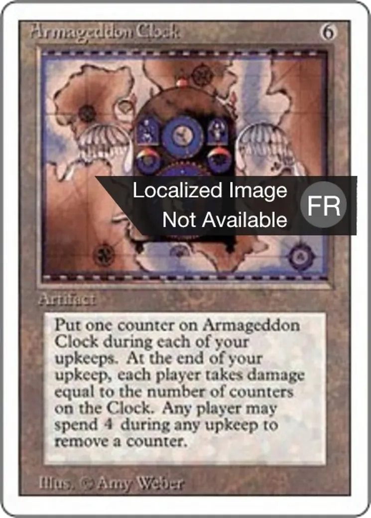 Horloge de l'Armaguedon — Foreign White Border — Magic: The Gathering