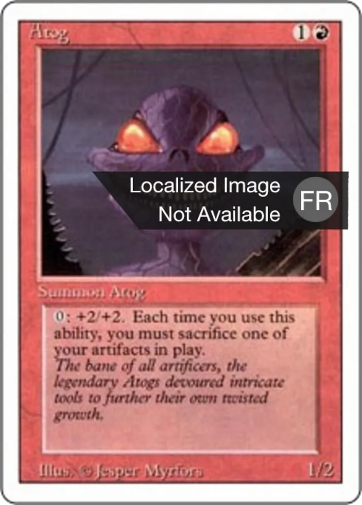 Atog — Foreign White Border — Magic: The Gathering