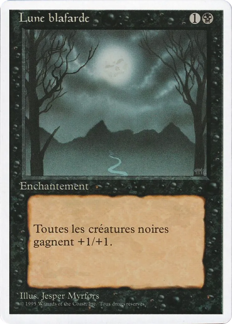 Bad Moon — Foreign White Border — Magic: The Gathering