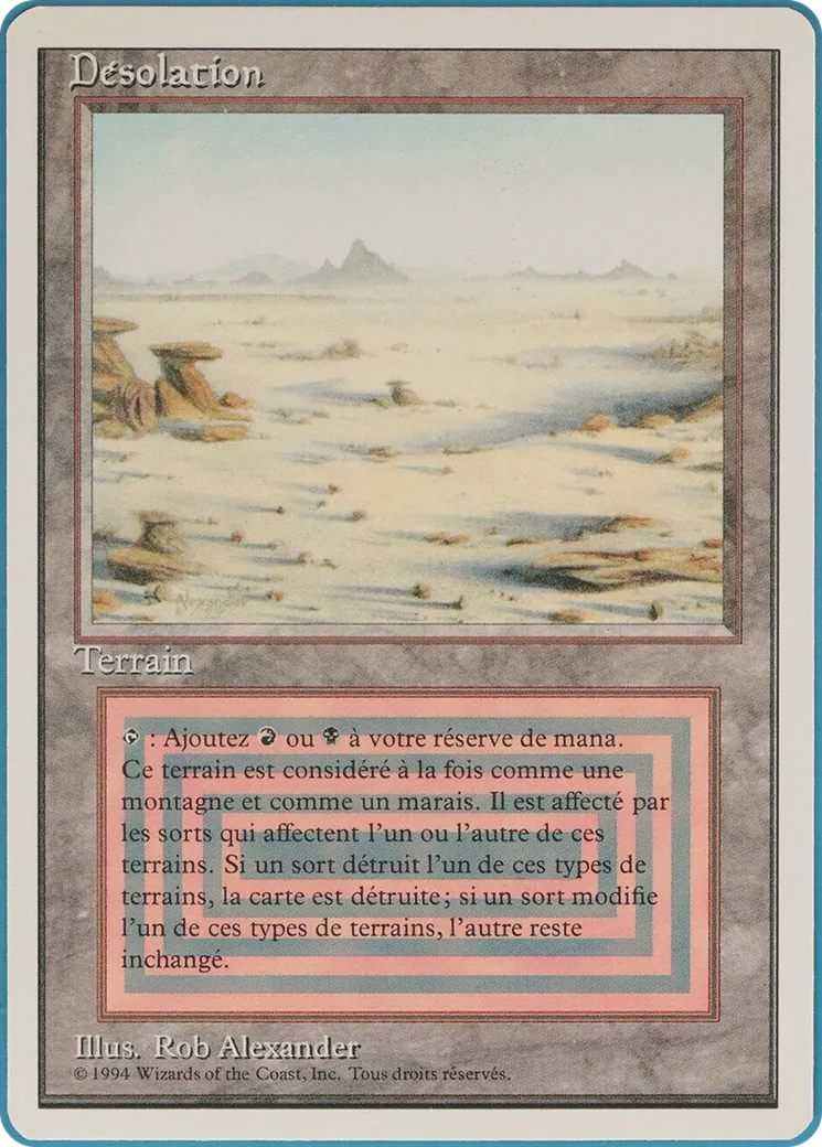Badlands — Foreign White Border — Magic: The Gathering