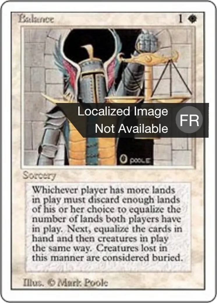 Balance — Foreign White Border — Magic: The Gathering