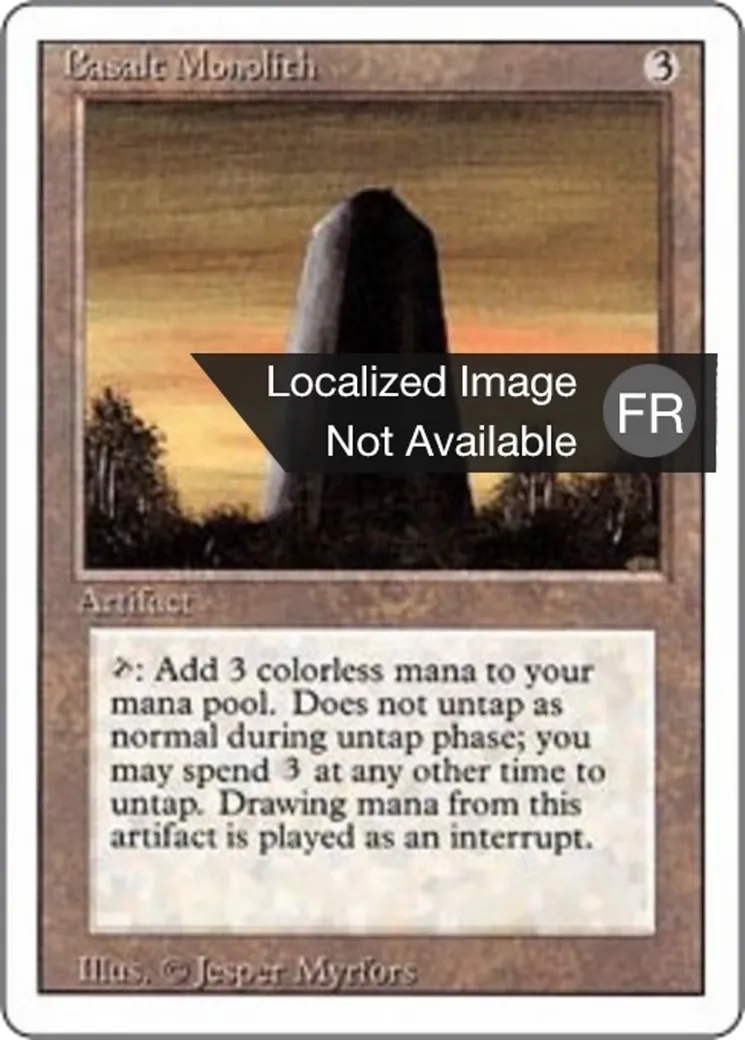 Monolithe de basalte — Foreign White Border — Magic: The Gathering