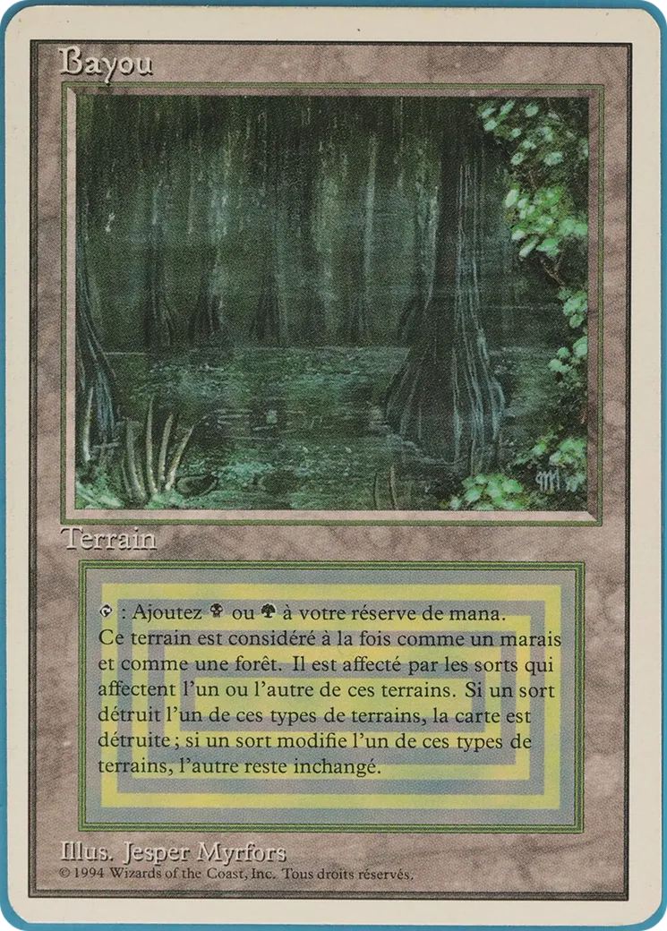 Bayou — Foreign White Border — Magic: The Gathering