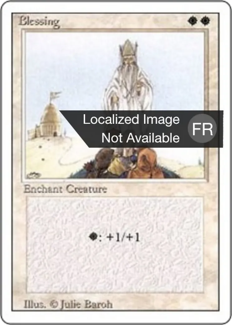 Bénédiction — Foreign White Border — Magic: The Gathering