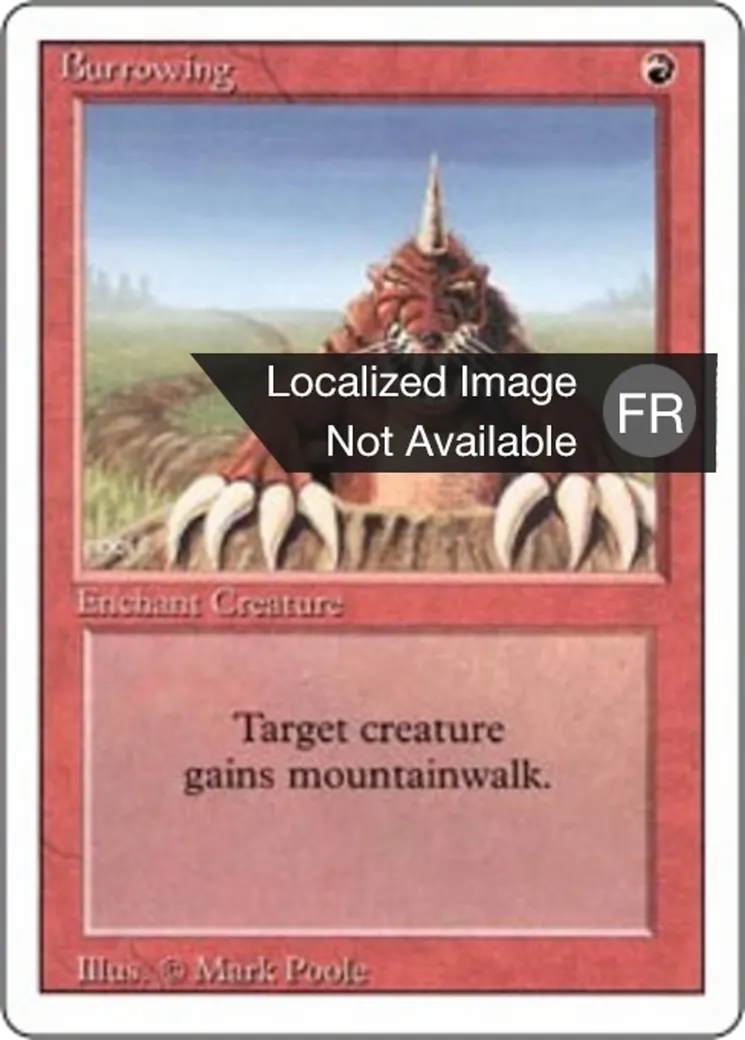 Burrowing from Foreign White Border - Magic: The Gathering