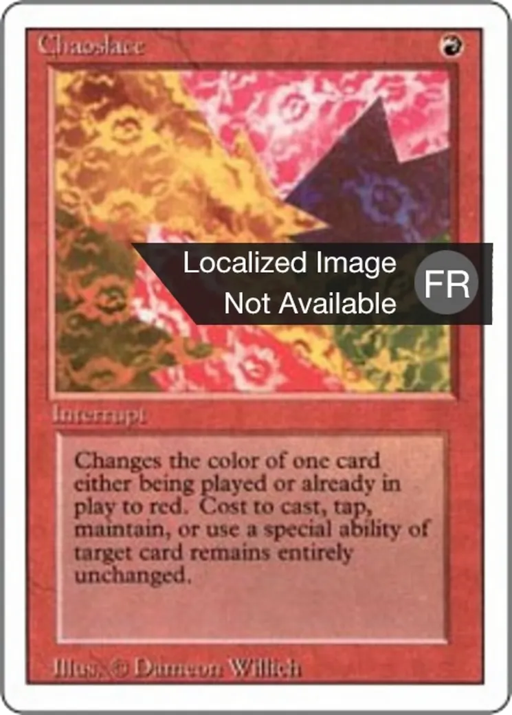 Chaoslace — Foreign White Border — Magic: The Gathering