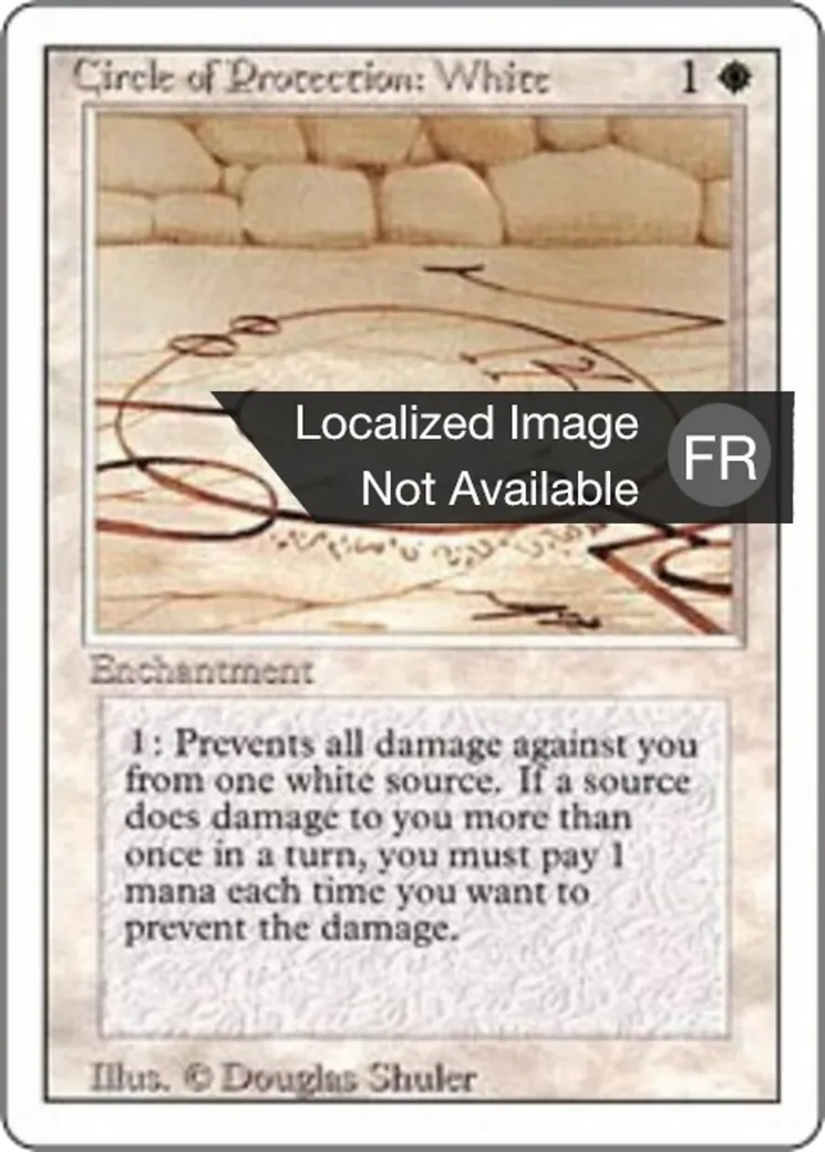 Circle of Protection: White — Foreign White Border — Magic: The Gathering